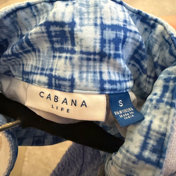 Cabana Life Blue White Sleeveless Dress Size S Resort Beach - Picture 6 of 7